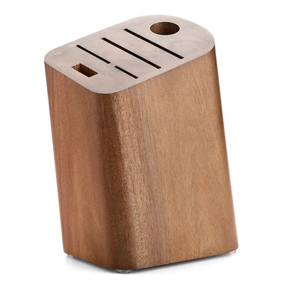 Knife Block Holder, 6 Slots, Chef's Professional, Best Seller, Home Kitchen Knife, Acacia Wood, Knife Accessories,Best Quality